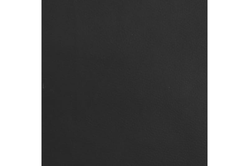 Barstol 2 st svart kromat stål och konstläder - Svart - Barstol & barpall