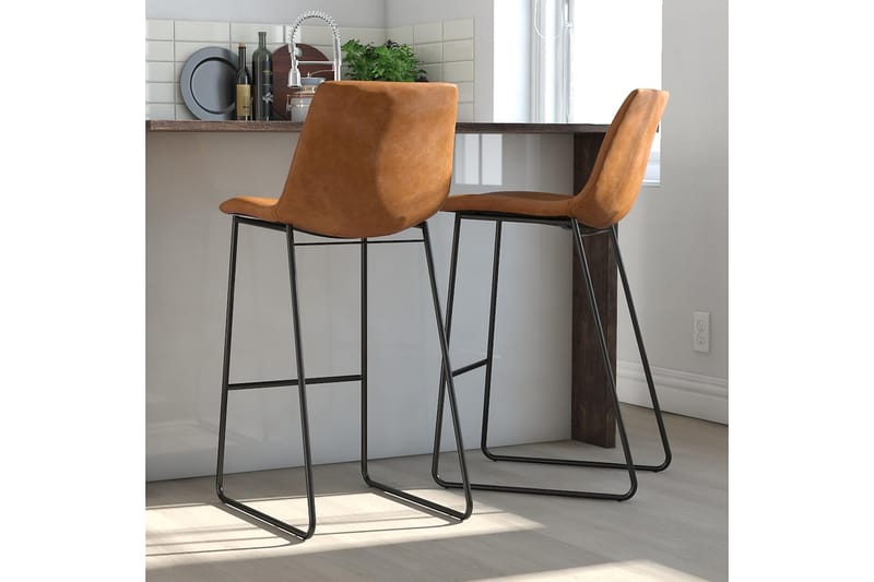 Barstol Bowden Ljusbrun - Dorel Home - Möbler - Fåtölj & stolar - Barstol & barpall