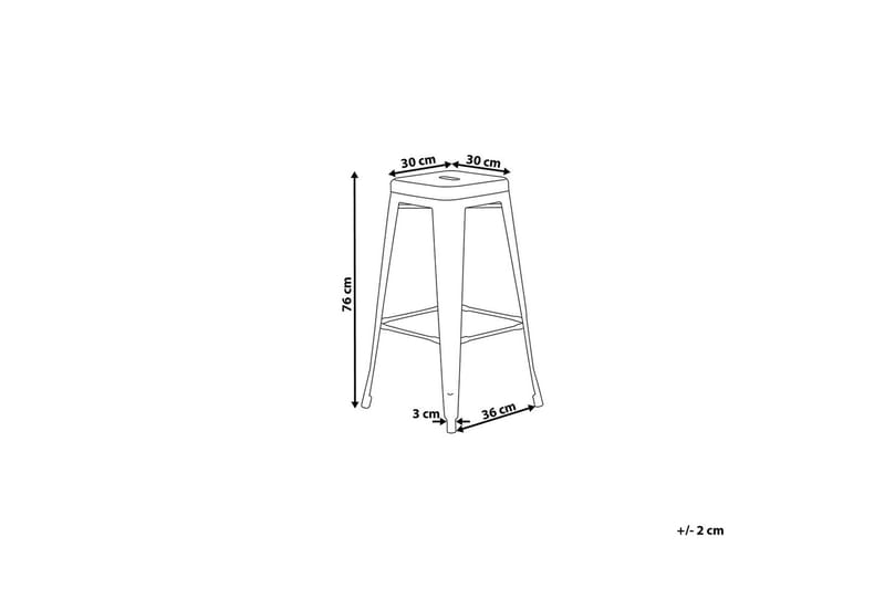 Barstol Cabrillo 36 cm - Svart - Barstol & barpall