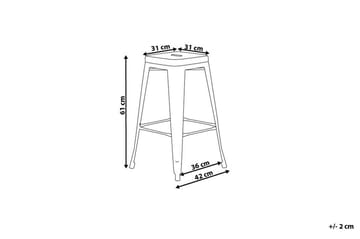 Barstol Cabrillo 42 cm - Svart - Möbler - Fåtölj & stolar - Barstol & barpall