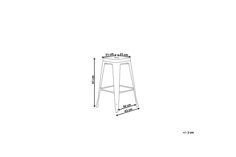 Barstol Cabrillo 42 cm - Svart - Barstol & barpall