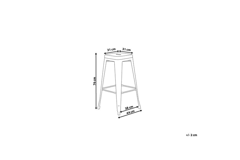 Barstol Cabrillo 44 cm - Gul - Barstol & barpall