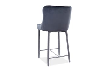 Barstol Caleu Lav - Sammet/Grå/Svart - Möbler - Fåtölj & stolar - Barstol & barpall
