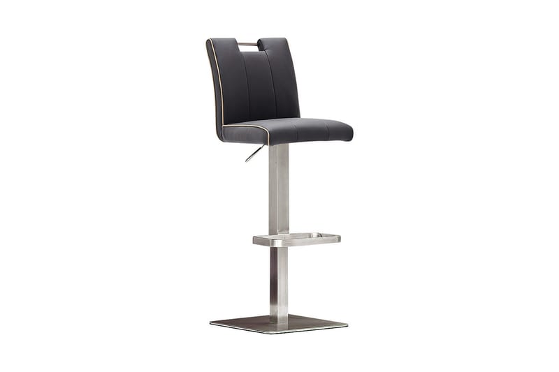 Barstol Chaco Kvadrat Stål Svart Läder - Blå - Möbler - Fåtölj & stolar - Barstol & barpall