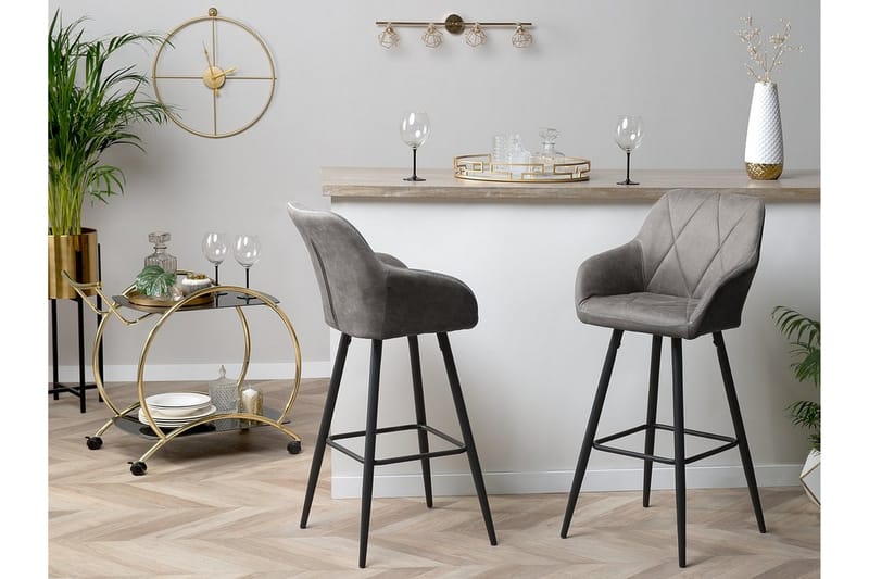 Barstol Darien 41 cm - Grå - Möbler - Fåtölj & stolar - Barstol & barpall