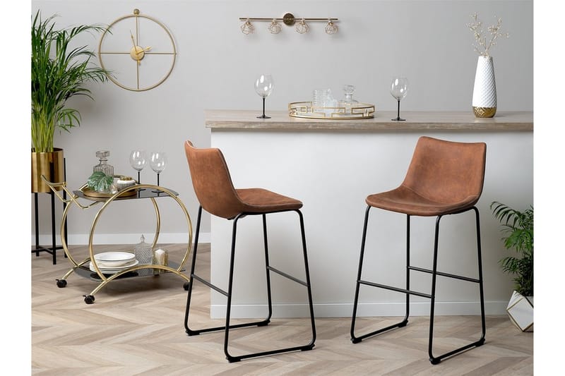 Barstol Franks 46 cm - Brun - Möbler - Fåtölj & stolar - Barstol & barpall