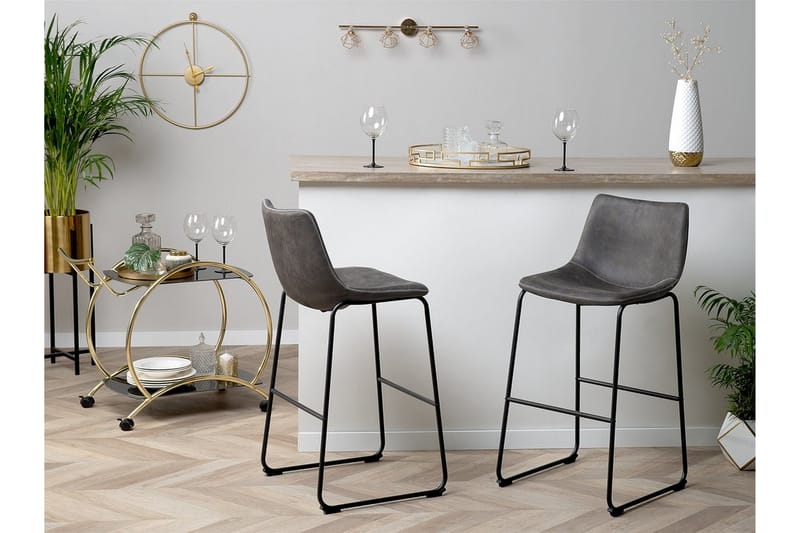 Barstol Franks 46 cm - Grå - Möbler - Fåtölj & stolar - Barstol & barpall