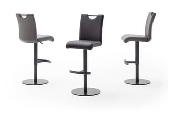 Barstol Lefler - Grå/Svart - Möbler - Fåtölj & stolar - Barstol & barpall