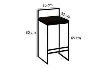Barstol Lilliput - Mörkgrå - Möbler - Fåtölj & stolar - Barstol & barpall