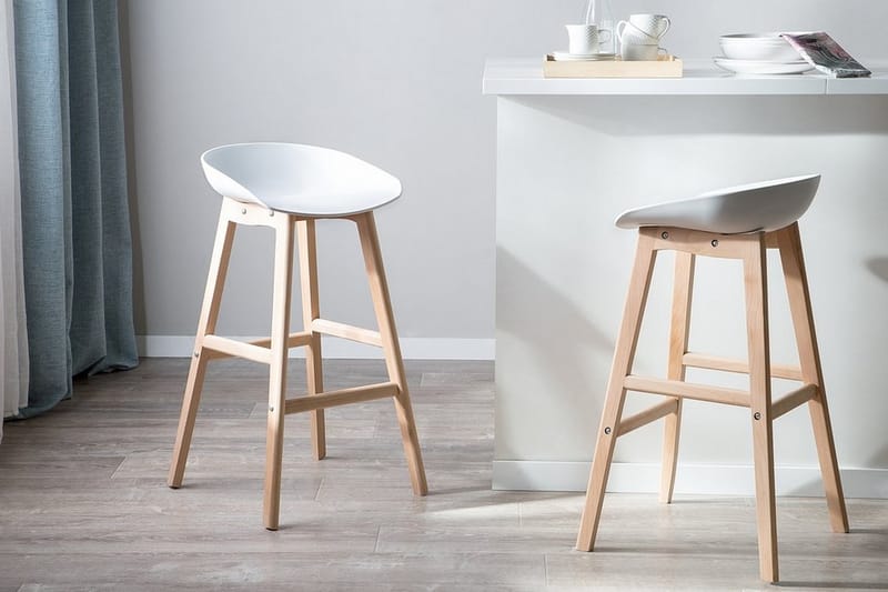 Barstol Micco 47 cm - Vit - Möbler - Fåtölj & stolar - Barstol & barpall