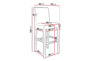 Barstol - Rosa - Möbler - Fåtölj & stolar - Barstol & barpall