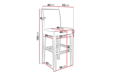 Barstol - Svart - Möbler - Fåtölj & stolar - Barstol & barpall