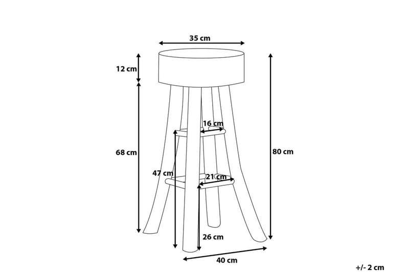 Barstol Walton 40 cm - Trä|Natur - Möbler - Fåtölj & stolar - Barstol & barpall