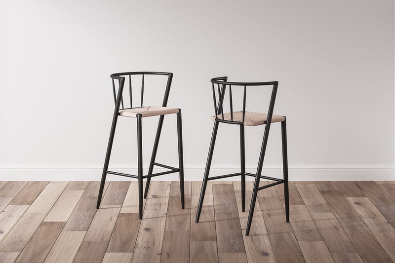 Barstol Winston - Svart - Möbler - Fåtölj & stolar - Barstol & barpall