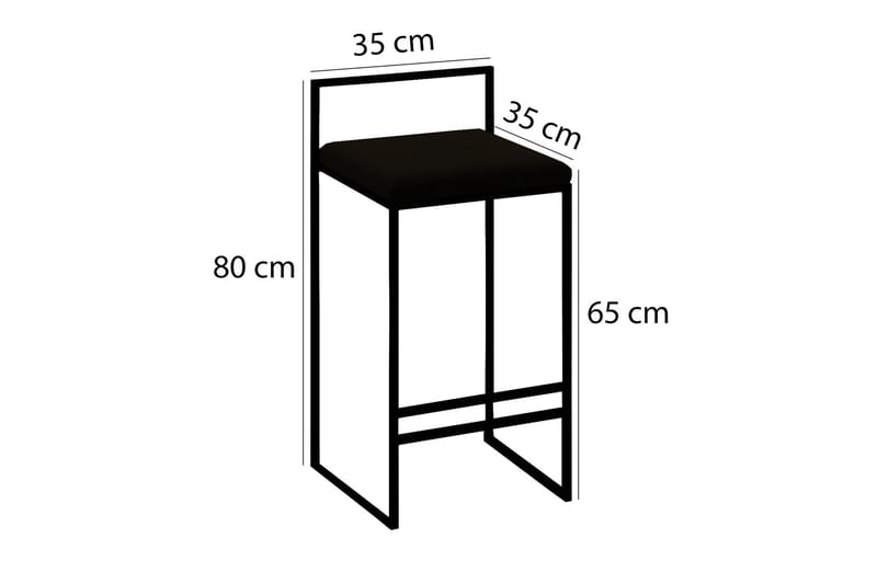 Bitanya Barstol - Mörkgrå - Möbler - Fåtölj & stolar - Barstol & barpall