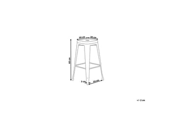 Cabrillo Barstol 40 cm - Silver - Möbler - Fåtölj & stolar - Barstol & barpall