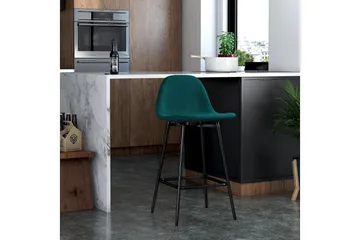 Calvin Barstol Grön/Sammet - Dorel Home - Möbler - Fåtölj & stolar - Barstol & barpall