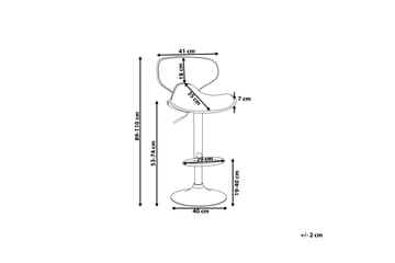 Conway Barstol 41 cm - Silver - Möbler - Fåtölj & stolar - Barstol & barpall