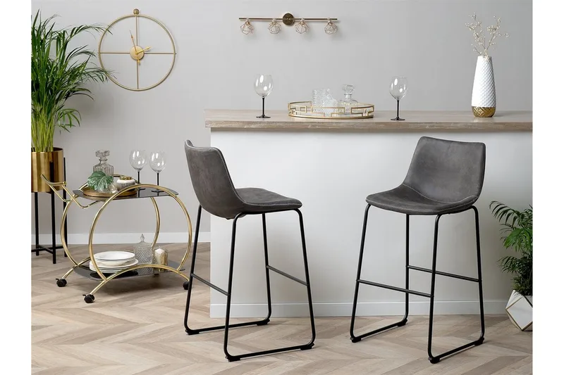 Franks Barstol 46 cm - Grå - Möbler - Fåtölj & stolar - Barstol & barpall