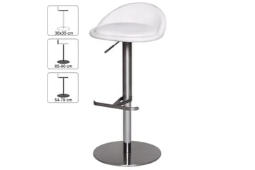 Grubbe Barstol - Vit - Möbler - Fåtölj & stolar - Barstol & barpall