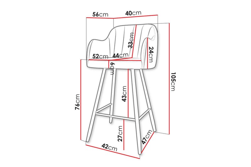 Kintore Barstol - Svart - Möbler - Fåtölj & stolar - Barstol & barpall