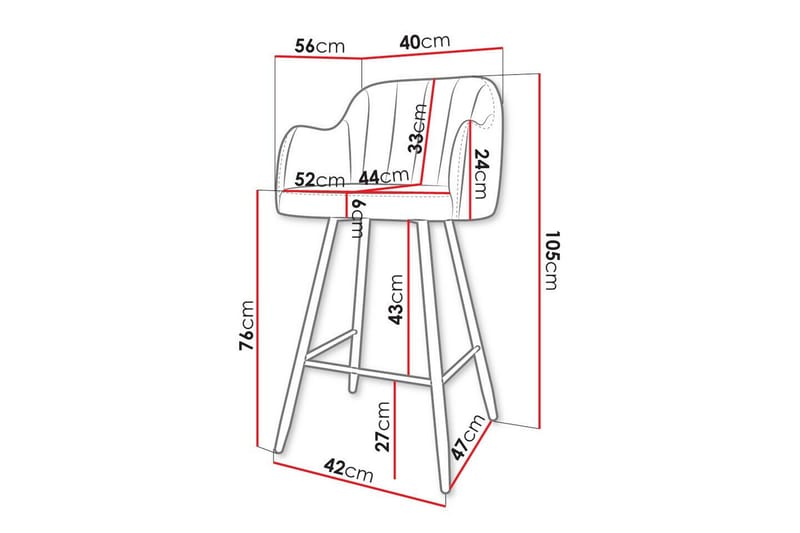 Kintore Barstol - Svart - Möbler - Fåtölj & stolar - Barstol & barpall