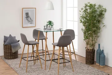 Lejone Barstol - Grå/Ek - Möbler - Fåtölj & stolar - Barstol & barpall