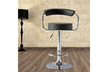 Leon Barstol - Svart/Krom - Möbler - Fåtölj & stolar - Barstol & barpall