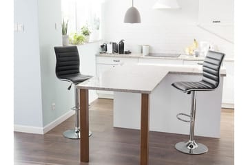 Lucernia Barstol 2-pack - Konstläder/Svart - Möbler - Fåtölj & stolar - Barstol & barpall