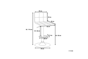 Marion Barstol 45 cm - Svart - Möbler - Fåtölj & stolar - Barstol & barpall