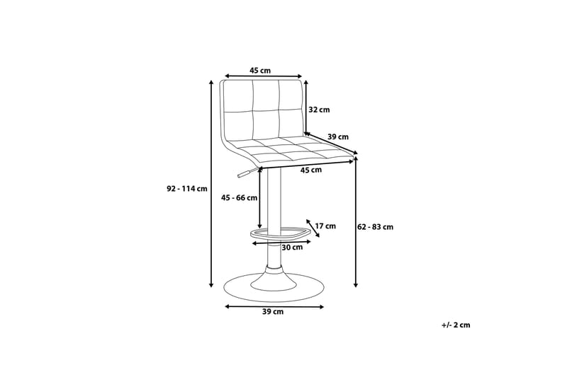 Marion Barstol 45 cm - Svart - Möbler - Fåtölj & stolar - Barstol & barpall