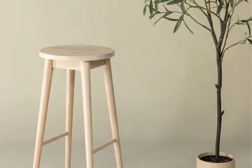 Mollösand Barstol 75 cm - Whitewash - Möbler - Fåtölj & stolar - Barstol & barpall