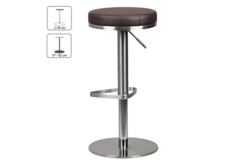 Norsen Barstol - Brun|Krom - Möbler - Fåtölj & stolar - Barstol & barpall