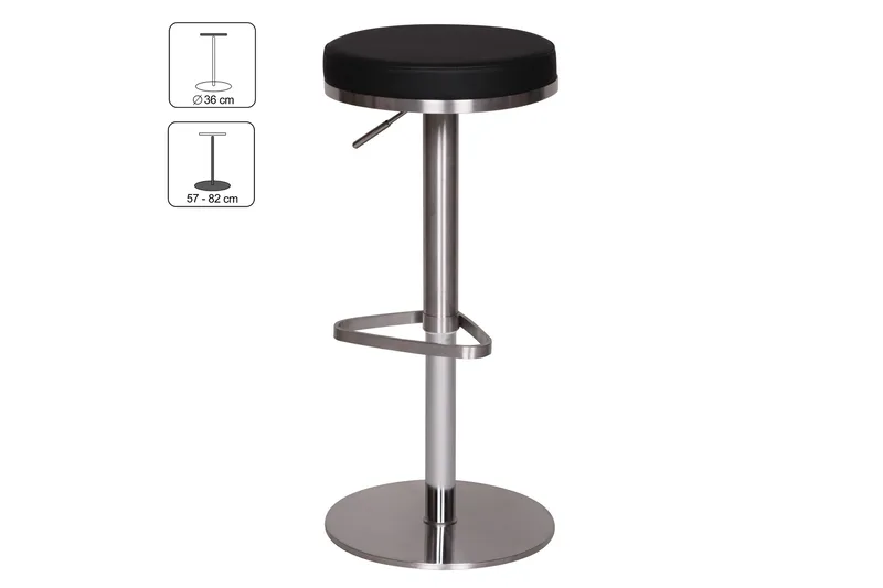 Norsen Barstol - Svart - Möbler - Fåtölj & stolar - Barstol & barpall