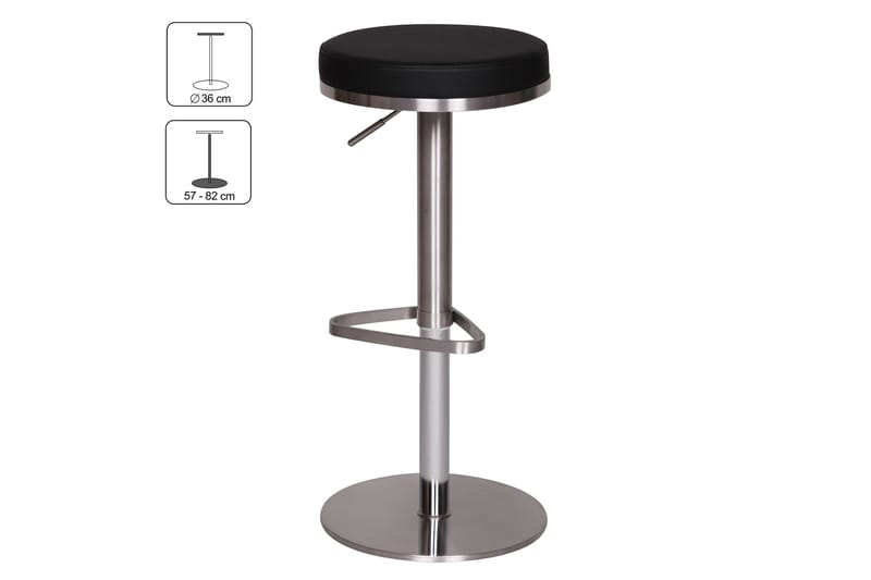 Norsen Barstol - Svart - Möbler - Fåtölj & stolar - Barstol & barpall