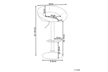 Peoria Barstol 40 cm - Silver - Möbler - Fåtölj & stolar - Barstol & barpall