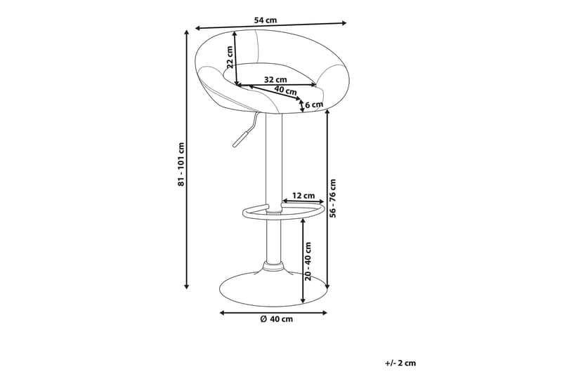 Peoria Barstol 40 cm - Silver - Möbler - Fåtölj & stolar - Barstol & barpall