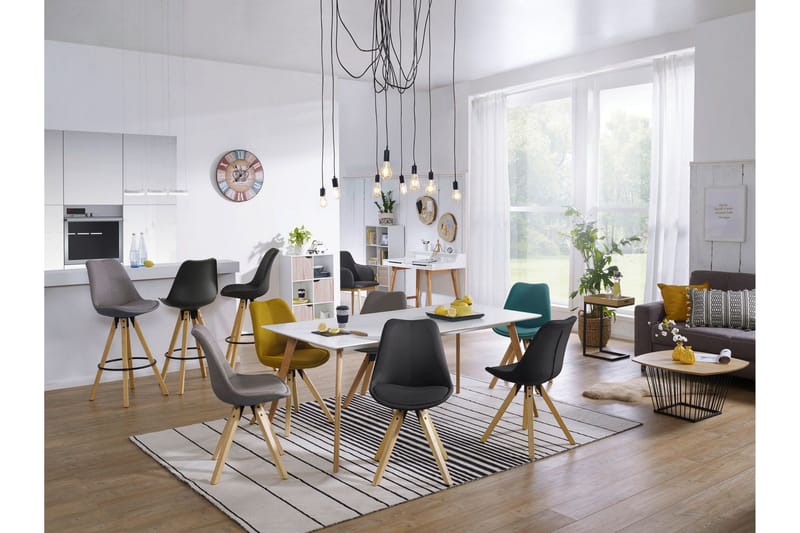 Sarkbank Barstolar 2-pack - Svart/Brun - Möbler - Fåtölj & stolar - Barstol & barpall