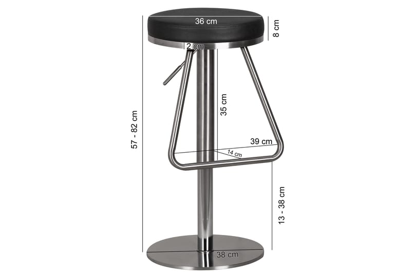 Segelhorst Barstol - Svart - Möbler - Fåtölj & stolar - Barstol & barpall