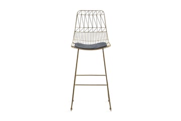 Set med 2 barstolar PRESTON Metall Guld 48cm - Guld - Möbler - Fåtölj & stolar - Barstol & barpall