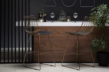 Set med 2 barstolar PRESTON Metall Guld 48cm - Guld - Möbler - Fåtölj & stolar - Barstol & barpall