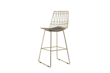 Set med 2 barstolar PRESTON Metall Guld 48cm - Guld - Möbler - Fåtölj & stolar - Barstol & barpall