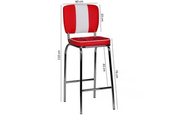 Talwrn Barstol - Röd - Möbler - Fåtölj & stolar - Barstol & barpall