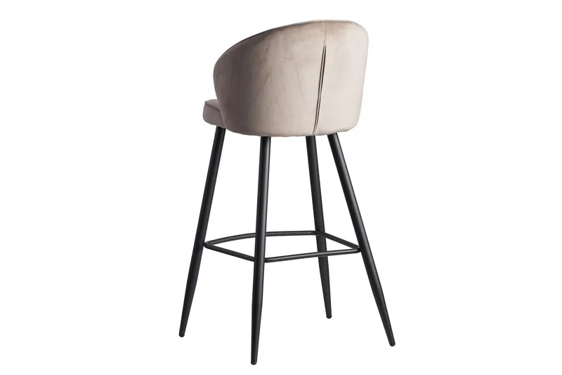 Willowdale Barstol med Ryggstöd - Krämvit/Svart - Möbler - Fåtölj & stolar - Barstol & barpall