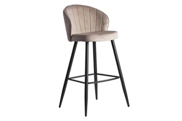 Willowdale Barstol med Ryggstöd - Krämvit/Svart - Möbler - Fåtölj & stolar - Barstol & barpall