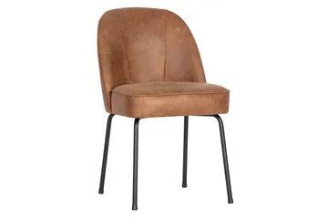 Bastien Matstol Läder - Brun - Möbler - Fåtölj & stolar - Matstol & köksstol
