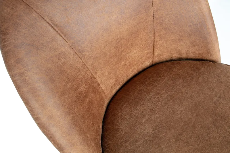 Bastien Matstol Läder - Brun - Möbler - Fåtölj & stolar - Matstol & köksstol