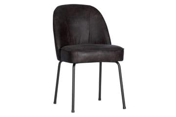 Bastien Matstol Läder - Svart - Möbler - Fåtölj & stolar - Matstol & köksstol