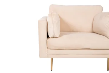 Bloom Sammetssfåtölj - Beige - Möbler - Fåtölj & stolar - Fåtölj