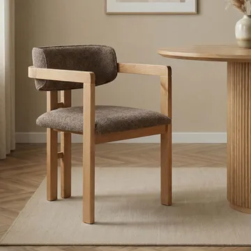 Bonavista Stol - brun och ek - Möbler - Fåtölj & stolar - Matstol & köksstol